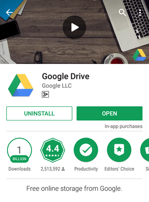 Google Drive app