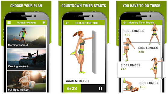 Stretching exercise app for Android