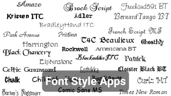 Font style app