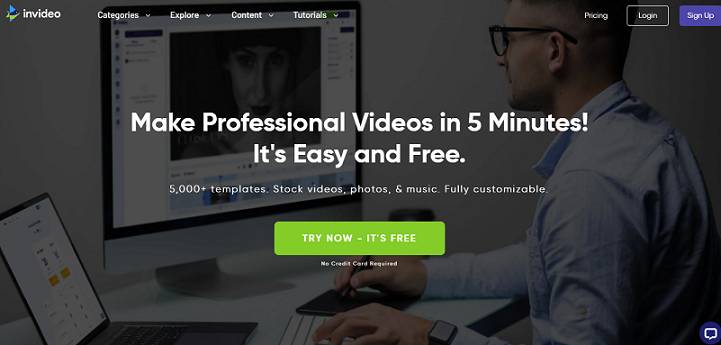 InVideo website