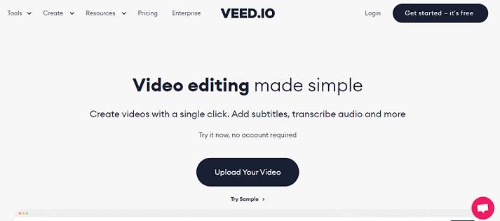 Veed.io website